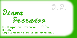 diana preradov business card